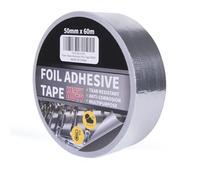 TAPEBEAR Ruban Adhésif En Aluminium Renforcé, Ruban Adhésif En En Fibre De Verre, Bande Haute Températures, Résister à 80°C à 100°C，Pour Réparation, 2inch X 65yard, Argent