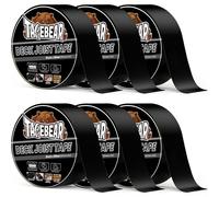TAPEBEAR Ruban Adhésif en Butyle 50mm×5m, Super Étanche Auto-Scellant Ruban Butyle Toit Ruban De Réparation Pour bois et sous-constructions, Fuite De Toit Fissure De Tuyau, Lot de 6