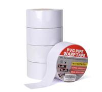 TAPEBEAR Ruban Adhésif En PVC Blanc Contre La Corrosion 2"x33yds, Imperméable Pour La Protection Tuyau De Vidange Et Conduite D'eau Souterraine,5 Pack