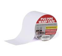 TAPEBEAR Ruban Adhésif En PVC Blanc Contre La Corrosion, Imperméable Pour La Protection Tuyau De Vidange Et Conduite D'eau Souterraine, 4inch X 33yard