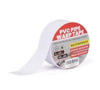 TAPEBEAR Ruban Adhésif En PVC Blanc Contre La Corrosion, Imperméable Pour La Protection Tuyau De Vidange Et Conduite D'eau Souterraine, 2inch X 33yard