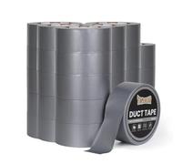 TAPEBEAR Ruban Adhésif Toilé 48mm x 27m, Argent Heavy Duty Duct Tape, Ruban Adhésif Imperméable de 9mil d'épaisseur, déchirable à la main pour les réparations, scellage, d'étiquetage, 30 rouleaux