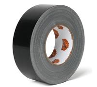 TAPEBEAR Ruban Adhésif Toilé 48mm x 32m, Noir Heavy Duty Duct Tape, Ruban Adhésif Imperméable de 16.5mil d'épaisseur, déchirable à la main pour les réparations, scellage, d'étiquetage