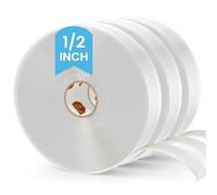 TAPEBEAR Ruban Butyle Blanc 12mm x 9m, 3mmÉpais Ruban Butyle Correctifs Imperméables de Réparation pour Réparation de Camping-Car Étanche Fenêtre verre Bateau Étanchéité EPDM Étanchéité de Toit,3Pièce