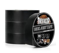 TAPEBEAR Ruban Butyle Ruban Adhésif Super Étanche Bande 40mm×15m, Ruban de revêtement de construction Ruban Butyle Toit Ruban De Réparation pour Terrasses en Bois Coutures, Lot de 4