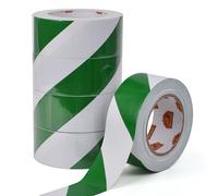 TAPEBEAR Ruban De Marquage Au Sol PVC, Ruban De Signalisation, Bande Adhésive Pour La Sécurité, Pour L'avertissement De Danger D'escalier/De Sécurité De Construction, Blanc vert, 2inch X 50yard,5roll
