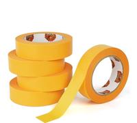 TAPEBEAR Ruban de Masquage Professionnel pour Surfaces Délicates 30mm x 50m, 5x Adhésif Sans Laisser de Résidus, Lignes de Peinture Tranchantes pour Usage Intérieur, Précis Peindre, Vernir, Rénover