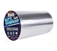 TAPEBEAR Ruban d'étanchéité extra-large 200mm x 5m - Butyle aluminium - Pour réparations urgentes - Etanchéité toiture, fenêtres, bateaux - Résistance extrême aux UV