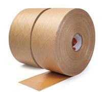 TAPEBEAR Ruban Gommé Activé à l'Eau 70mm x 116m, Ruban Renforcé Fibres Écologique en Papier Kraft Biodegradable, pour Scellement Sécurisé Emballage et Expédition, 2 Rouleaux
