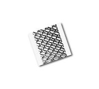 Tapecase 1267 1,9 x 2,5 cm -250 Argent en relief en feuille d'aluminium Tape-converted à partir de 3 m, largeur de 0 cm d'épaisseur, 2,5 cm de long, 1,9 cm (lot de 250)