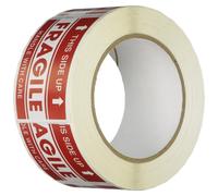 TapECase - ShipLBL-043 tiquettes d'emballage d'expdition """" Ce ct up / fragile / manche avec soin """" rouge / blanc - 50 par pack (1 pack)