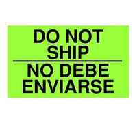 Tapecase Shiplbl-100-127 cm Bateau NE pas/pas Debe Enviarse "Label - Lot de 50