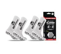 Tapedesign Lot de 2 paires de chaussettes classiques antidérapantes pour le football et le sport - Antidérapantes dans les chaussures - Maintien maximal pour l'entraînement et la compétition - Picots