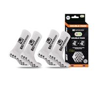 Tapedesign Lot de 2 paires de chaussettes de football antidérapantes pour enfants - Adhérence et confort parfaits - Chaussettes de sport antidérapantes pour l'entraînement et le jeu