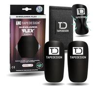 TAPEDESIGN Mini protège-tibias de football pour enfants et adultes - Ultra léger et flexible pour un ajustement parfait - à peine perceptible & doux - protège-tibias petit - Shin Pads