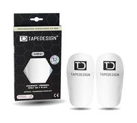 TAPEDESIGN - Protège-Tibias - Ultra Mince & Compact - Personnalisable - Enfants & Adultes - Football - Mini Protège-Tibias - Petit - Blanc - Shinguards Mini