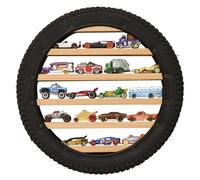 Tapeera Présentoir de voiture miniature Organiseur de voiture Étagère murale Peut contenir jusqu'à 18 objets de collection 1 64 Compatible avec Hot Wheels et Matchbox Diamètre des roues 406 cm