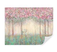 Tapeko Papier Peint Chambre Enfant 310x210 cm 3D Effet Forêt de Conte de Fées Nature Arbres Fleur Lever de Soleil pour Garçon Fille Papier Peint intissé plus u62100