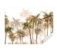 Tapeko Papier Peint Jungle 260x180 cm style 3D Jungle Tropiques Palmiers Feuillage Arbres Nature Papier Peint intissé pour Chambre Salon Personnalisé Décoration Murale u51050