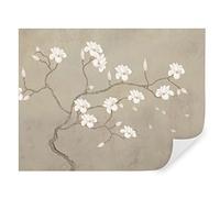 Tapeko Papier Peint Panoramique 3D Fleurs 310x210 cm style 3D Effet Arbre Fleurs Nature Couleurs Douces Papier Peint intissé pour Chambre Salon Décoration Murale u17493