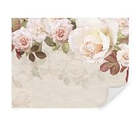 Tapeko Papier Peint Panoramique 3D Fleurs 400x280 cm style 3D Fleurs Bloom Nature Papier Peint intissé Couleurs Douces pour Chambre Salon Décoration Murale u41609