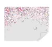 Tapeko Papier Peint Panoramique Fleurs 360x250 cm style 3D Fleurs Feuilles Branches Nature Papier Peint intissé pour Chambre Salon Décoration Murale u94295