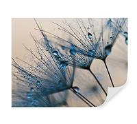 Tapeko Papier Peint Panoramique Fleurs 3D 260x180 cm style 3D Effet Fleurs Bleues Nature Papier Peint intissé pour Chambre Salon Décoration Murale u57557