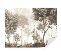 TAPEKO Papier Peint Panoramique Forêt Premium 310x210 cm style 3D Forêt Enchantée tranquille Papier Peint intissé pour Chambre Salon Décoration Murale u72134