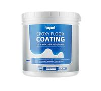 Tapel Revêtement de sol époxy 3 en 1 - Gris ardoise - 150 m² - Apprêt + peinture + couche transparente | Finition antidérapante et résistante aux UV pour sols de garage, sous-sols et entrepôts en