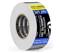 TapePlus Ruban adhésif professionnel en aluminium - Résistant à la chaleur - 50 mm x 64 m - Pour colmater et réparer les conduits de ventilation chauds et froids - Réparations métalliques