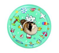 Taper De Glace Rempli d'eau pour Animaux De Compagnie, Tapis De Jeu De Refroidissement D'été, Lit De Chaton De Secours À Chaleur 100 Cm / 39,37 Pouces Faciles À Utiliser Et Stocker/Matériau Doux Et