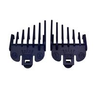 Taper King Lot de peignes et guides pour tondeuse à cheveux - Conique et résistant à la décoloration à la maison (saphir - #1/2 à #3 (1,5 mm à 10 mm)
