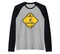 Taper W vertissement de personnalité drôle Marathon Runner Race Manche Raglan