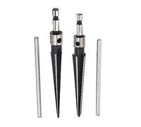 Tapered Reamer Kit 3-13mm & 5-16mm | 6 Flute Hex Shank for Wood/Plastic/Metal | T Handle for Easy Control & Flush Screws | Effective Hole Trimming Tool
