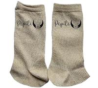 Taperso Chaussettes paillettes dore motif pepite