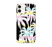 Taperso Coque Compatible Iphone 12 et 12 Pro Palmier Pastel