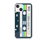 Taperso Coque Compatible Iphone 13 Cassette Noir personnalisée