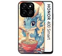 Taperso Coque Noire pour Honor 400 Smart Motif Dragon Ramen 2