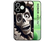 Taperso Coque Noire pour Honor 600 Lite Mort Squelette Smile