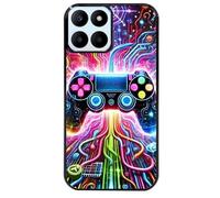 Taperso Coque Noire pour Honor X6B Motif Gamer Electro