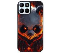 Taperso Coque Noire pour Honor X6B Motif Panda Very Angry