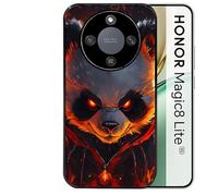 Taperso Coque Noire pour Magic 8 Lite Motif Panda Very Angry