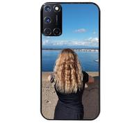 Taperso Coque Noire pour Oppo A72 4G avec Votre Photo personnalisee