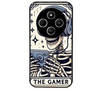 Taperso Coque Noire pour POCO C75 Tete de Mort Gamer