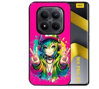 Taperso Coque Noire pour POCO M8 Pro 5G Anime Manga et tag