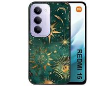 Taperso Coque Noire pour Redmi 15 4G et 5G Lune Astro