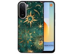 Taperso Coque Noire pour Redmi A7 Pro Lune Astro