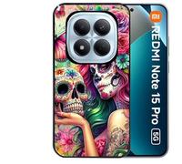 Taperso Coque Noire pour Redmi Note 15 Pro 5G Tete de Mort Calavera Skull