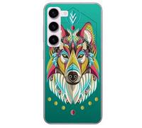 Taperso Coque pour Galaxy S22 Loup Mandala