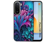 Taperso Coque pour POCO C81 Pro Tropical Violet Fleur